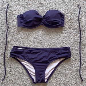 Victoria’s Secret Bandeau bikini top and bottoms